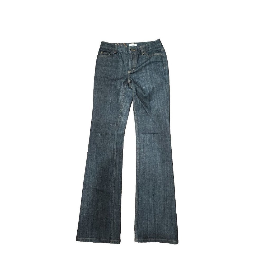 Badgley Mischka women's Mid-Rise Modele boot cut Jeans 8 Tall